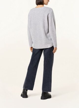 Mrs & HUGS Cashmere-Pullover Damen, Grau