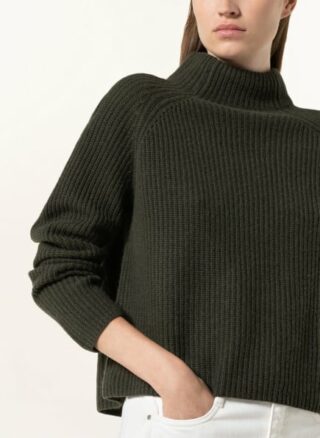 Mrs & HUGS Cashmere-Pullover Damen, Grün