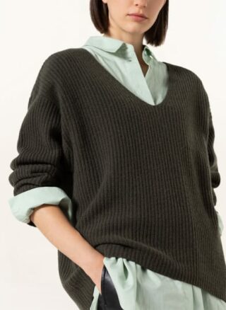 Mrs & HUGS Cashmere-Pullover Damen, Grün