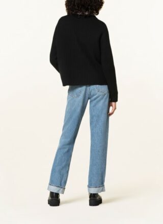 Mrs & HUGS Cashmere-Pullover Damen, Schwarz