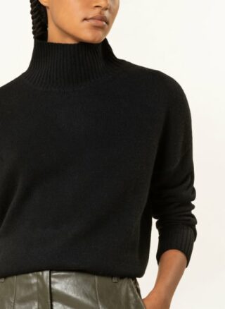 Mrs & HUGS Cashmere-Pullover Damen, Schwarz