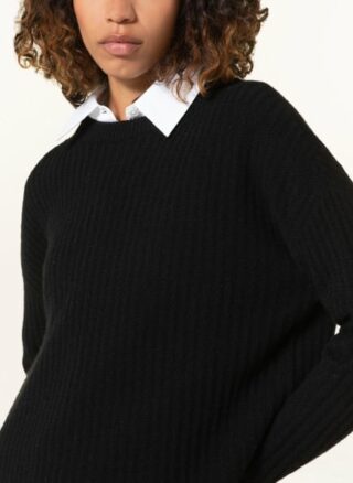Mrs & HUGS Cashmere-Pullover Damen, Schwarz