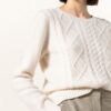 Mrs & HUGS Cashmere-Pullover Damen, Weiß