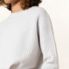 Mrs & HUGS Cashmere-Pullover Damen, Weiß