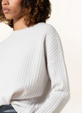 Mrs & HUGS Cashmere-Pullover Damen, Weiß