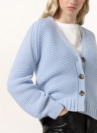 Mrs & HUGS Cashmere-Strickjacke Damen, Blau