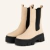 Mrs & HUGS Chelsea Boots Damen, Beige