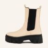 Mrs & HUGS Chelsea Boots Damen, Beige