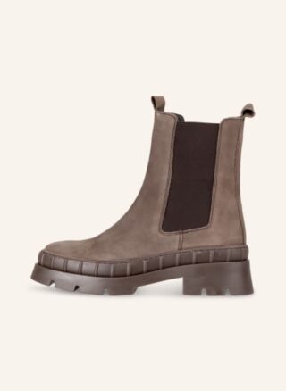 Mrs & HUGS Chelsea Boots Damen, Braun