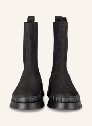Mrs & HUGS Chelsea Boots Damen, Schwarz