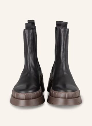 Mrs & HUGS Chelsea Boots Damen, Schwarz