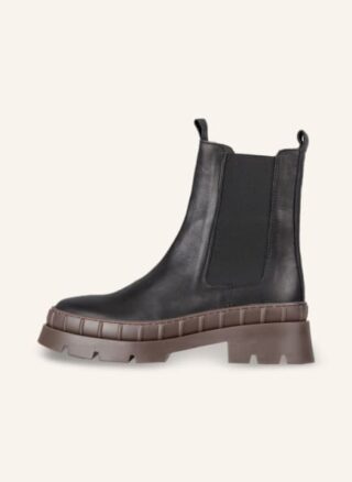 Mrs & HUGS Chelsea Boots Damen, Schwarz
