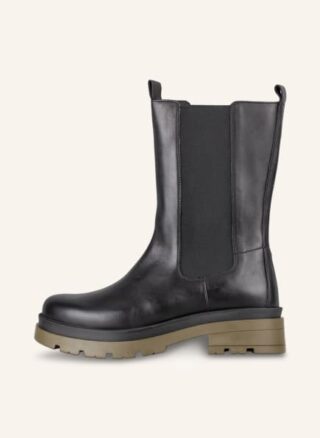 Mrs & HUGS Chelsea Boots Damen, Schwarz