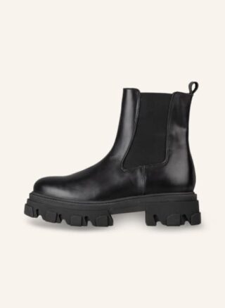 Mrs & HUGS Chelsea Boots Damen, Schwarz