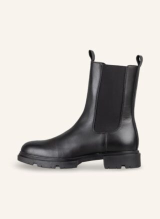 Mrs & HUGS Chelsea Boots Damen, Schwarz