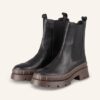 Mrs & HUGS Chelsea Boots Damen, Schwarz