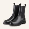 Mrs & HUGS Chelsea Boots Damen, Schwarz