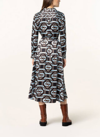 Mrs & HUGS Hemdblusenkleid Damen, Schwarz