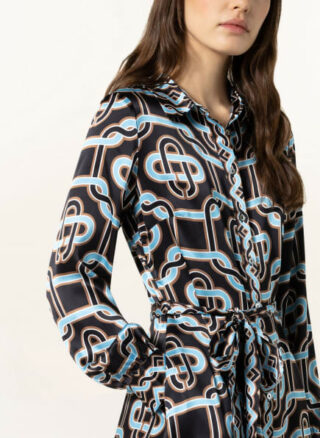 Mrs & HUGS Hemdblusenkleid Damen, Schwarz