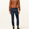 Mrs & HUGS Lederjacke Damen, Braun