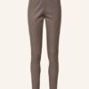 Mrs & HUGS Lederleggings Damen, Beige