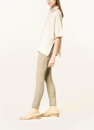 Mrs & HUGS Lederleggings Damen, Beige