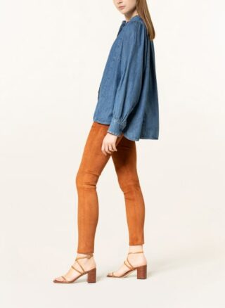 Mrs & HUGS Lederleggings Damen, Braun