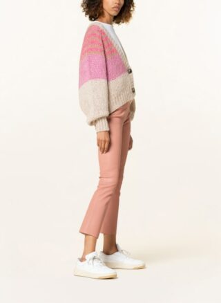 Mrs & HUGS Lederleggings Damen, Pink