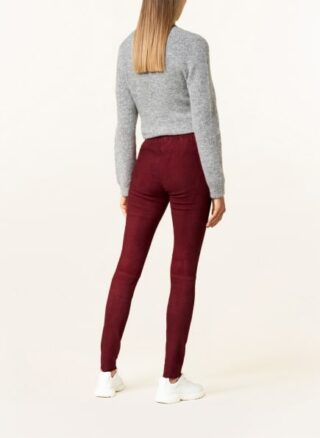 Mrs & HUGS Lederleggings Damen, Rot