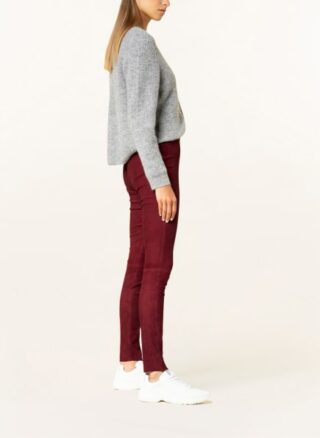 Mrs & HUGS Lederleggings Damen, Rot
