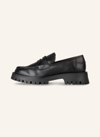 Mrs & HUGS Penny-Loafer Damen, Schwarz