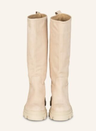 Mrs & HUGS Plateau-Stiefel Damen, Beige