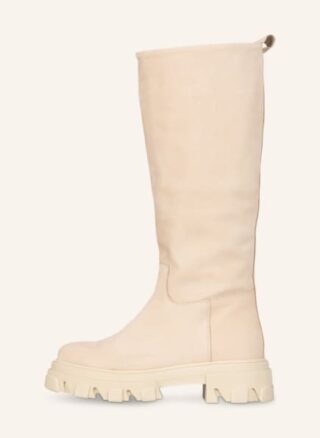 Mrs & HUGS Plateau-Stiefel Damen, Beige