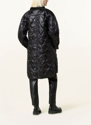 Mrs & HUGS Steppmantel Damen, Schwarz