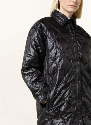 Mrs & HUGS Steppmantel Damen, Schwarz
