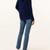 Mrs & HUGS Strick-Hoodie Damen, Blau