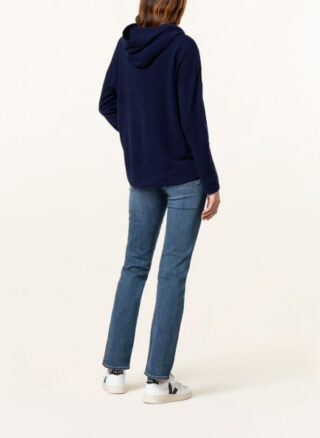 Mrs & HUGS Strick-Hoodie Damen, Blau