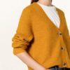 Mrs & HUGS Strickjacke Damen, Braun