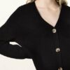 Mrs & HUGS Strickjacke Damen, Schwarz