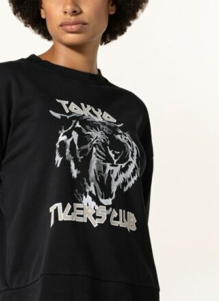 Mrs & HUGS Sweatshirt Damen, Schwarz