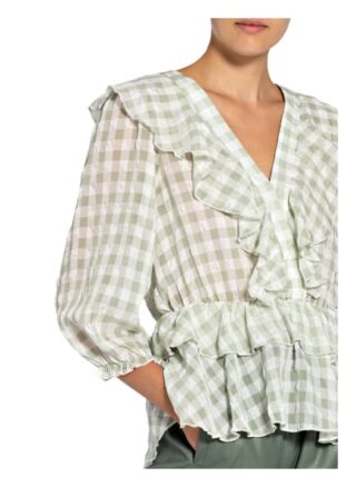 NEO NOIR Besoa Blusenshirt Damen, Grün