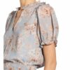 NEO NOIR Rosalie Square Blusenshirt Damen, Blau