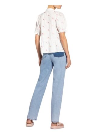 NEO NOIR Savy Blusenshirt Damen, Weiß