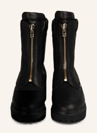 NUBIKK Fae Wayne Biker Boots Damen, Schwarz