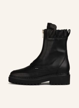 NUBIKK Fae Wayne Biker Boots Damen, Schwarz