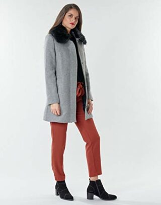 Naf Naf Aroussa Wollmantel Damen, Grau