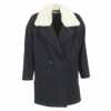 Naf Naf Avina Wollmantel Damen, Blau