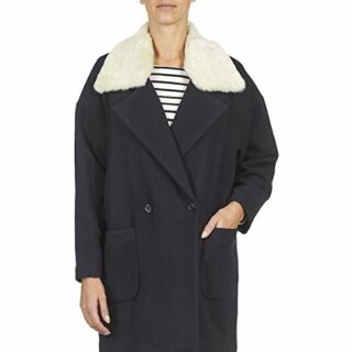 Naf Naf Avina Wollmantel Damen, Blau
