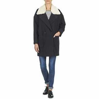 Naf Naf Avina Wollmantel Damen, Blau