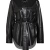 Nanushka Artha Jacke Damen, Schwarz